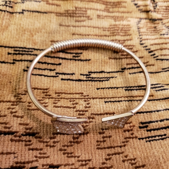 Silver Boho Arrow Rhinstone Bracelet - Picture 7 of 7